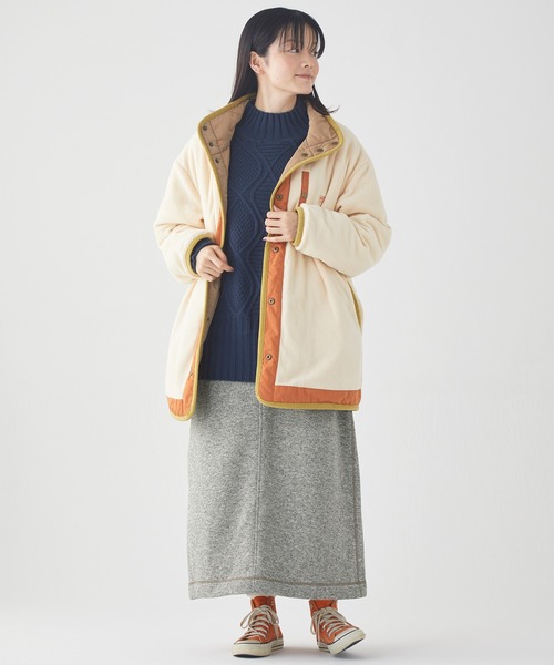KRIFF MAYER Lady's Collection（クリフメイヤーレディースコレクション）の「ニットフリースクライミングスカート（スカート・レディース・カラフル/ネイビー/グレー/ブラック/オリーブ/チャコール・MEDIUM/LARGE）」の12枚目の写真