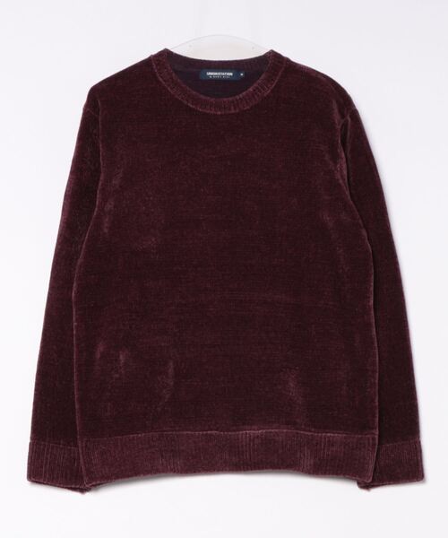 UNION STATION(ユニオンステーション)の「【洗える】クルーネックモールニット(ニット/セーター・メンズ・ベージュ/ボルドー/ブラック/オフホワイト/ブルー/チャコールグレー・M/L/LL)」の6枚目の写真