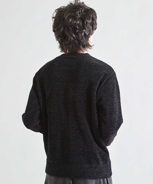 UNION STATION(ユニオンステーション)の「【洗える】クルーネックモールニット(ニット/セーター・メンズ・ベージュ/ボルドー/ブラック/オフホワイト/ブルー/チャコールグレー・M/L/LL)」の14枚目の写真