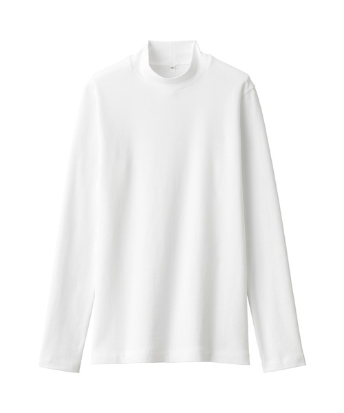 無印良品(ムジルシリョウヒン)の「婦人 起毛フライス編みハイネック長袖Tシャツ(Tシャツ/カットソー・レディース・ホワイト系/ブラック/ピンク/ライトグレー/ホワイト/ブラック系・XL/L/M/S)」の11枚目の写真