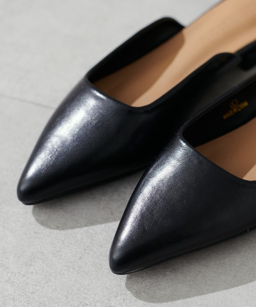 LARUTA(ラルータ)の「【LARUTA】ポインテッドメタリックミュール(その他シューズ・レディース・ブラック/シルバー・MEDIUM/LARGE)」の9枚目の写真