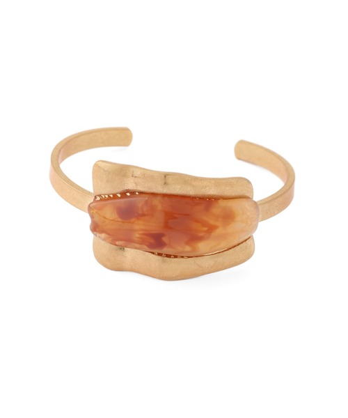 ANEMONE（アネモネ）の「マーブル×メタルプレートバングル（バングル/リストバンド・レディース・ゴールド/シルバー・FREE）」の3枚目の写真