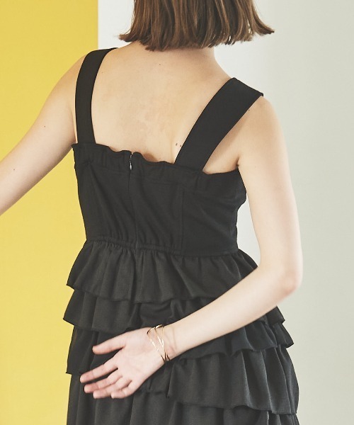 セール】10段ティアードジャンスカ（ジャンパースカート）｜AND