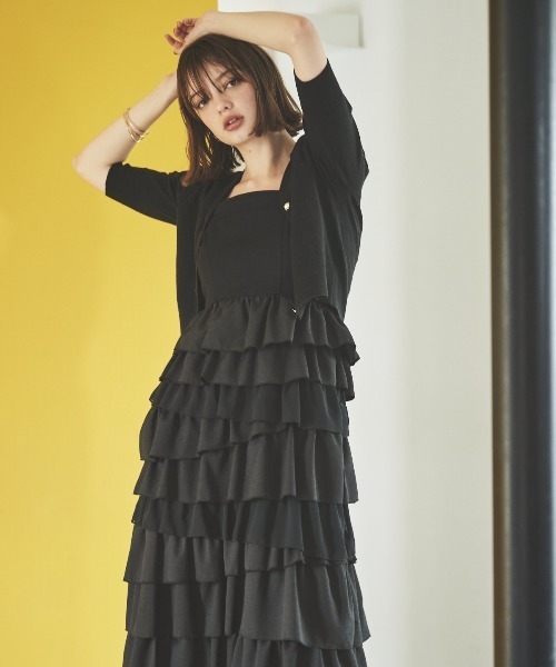 ♡【310企画】310/ジャンスカ♡ セール】「mochiz」全方向 ストレッチ フレア ジャンパー
