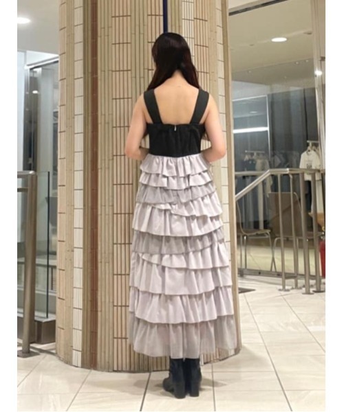 セール】10段ティアードジャンスカ（ジャンパースカート）｜AND