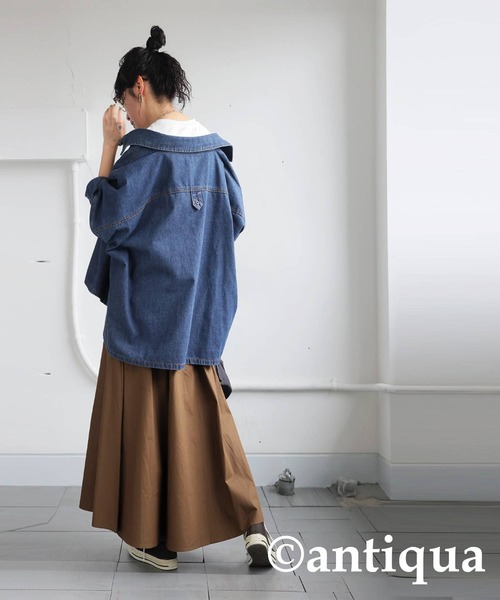 antiqua（アンティカ）の「ナイロンスカート（スカート・レディース・ブラック/ブラウン・ONESIZE）」の12枚目の写真