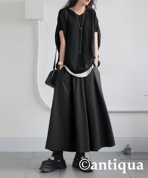 antiqua（アンティカ）の「ナイロンスカート（スカート・レディース・ブラック/ブラウン・ONESIZE）」の3枚目の写真