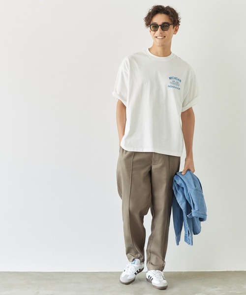 coca（coca）（コカ）の「ピンタックイージーチノパンツ（チノパンツ・メンズ・ブラック/カーキ・M/L/XL）」の3枚目の写真