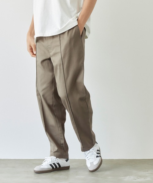 coca（coca）（コカ）の「ピンタックイージーチノパンツ（チノパンツ・メンズ・ブラック/カーキ・M/L/XL）」の4枚目の写真