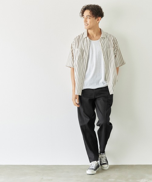 coca（coca）（コカ）の「ピンタックイージーチノパンツ（チノパンツ・メンズ・ブラック/カーキ・M/L/XL）」の8枚目の写真