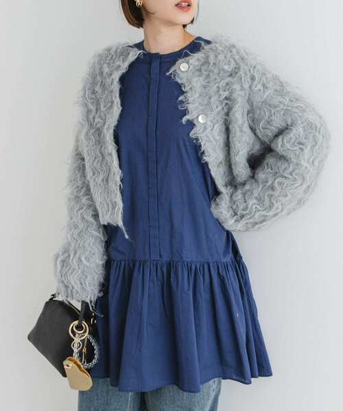 F by ROSSO（エフバイロッソ）の「F by ROSSO　コットンボイルミニワンピース（ワンピース・レディース・ブルー系その他/ボルドー/ブラック・FREE）」の3枚目の写真