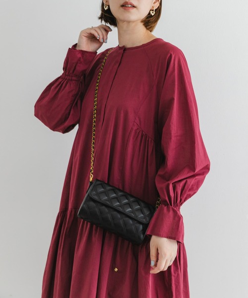 F by ROSSO（エフバイロッソ）の「F by ROSSO　コットンボイルミニワンピース（ワンピース・レディース・ブルー系その他/ボルドー/ブラック・FREE）」の11枚目の写真