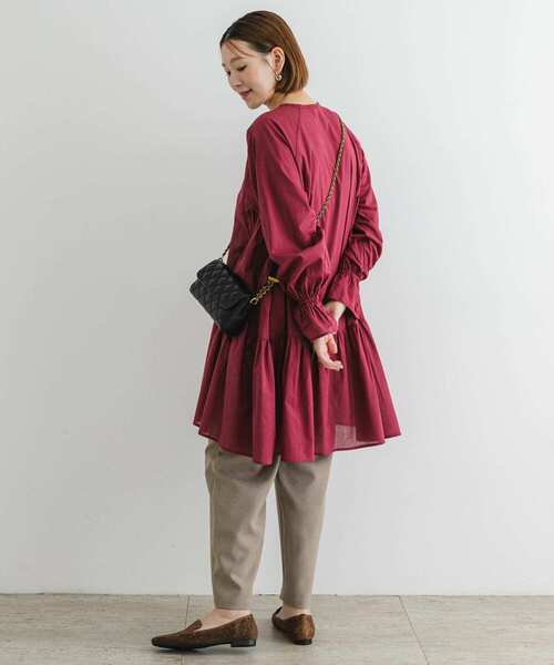 F by ROSSO（エフバイロッソ）の「F by ROSSO　コットンボイルミニワンピース（ワンピース・レディース・ブルー系その他/ボルドー/ブラック・FREE）」の16枚目の写真