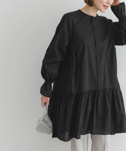 F by ROSSO（エフバイロッソ）の「F by ROSSO　コットンボイルミニワンピース（ワンピース・レディース・ブルー系その他/ボルドー/ブラック・FREE）」の17枚目の写真