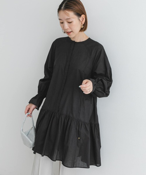 F by ROSSO（エフバイロッソ）の「F by ROSSO　コットンボイルミニワンピース（ワンピース・レディース・ブルー系その他/ボルドー/ブラック・FREE）」の19枚目の写真