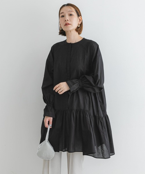 F by ROSSO（エフバイロッソ）の「F by ROSSO　コットンボイルミニワンピース（ワンピース・レディース・ブルー系その他/ボルドー/ブラック・FREE）」の20枚目の写真