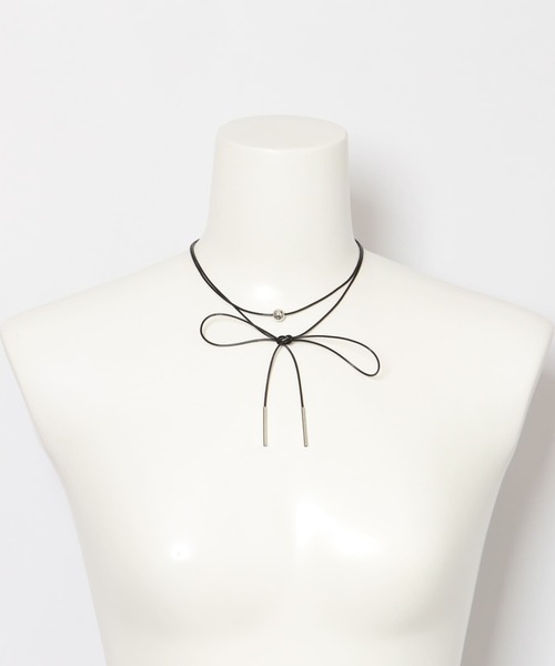 URBAN RESEARCH ROSSO WOMEN（アーバンリサーチ　ロッソ）の「ロングラリエット（ネックレス・レディース・ブラック/アイボリー・FREE）」の6枚目の写真