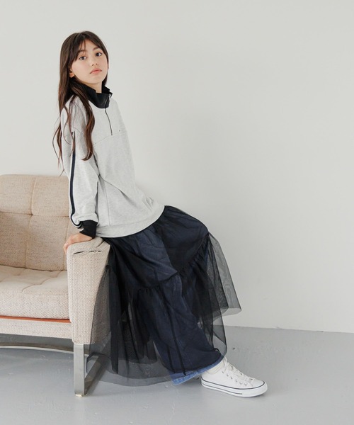 GLOBAL WORK(グローバルワーク)の「裏起毛ワイドデニム/147483(デニムパンツ・キッズ・ブルー/ブラック・130cm/140cm/150cm/160cm)」の13枚目の写真