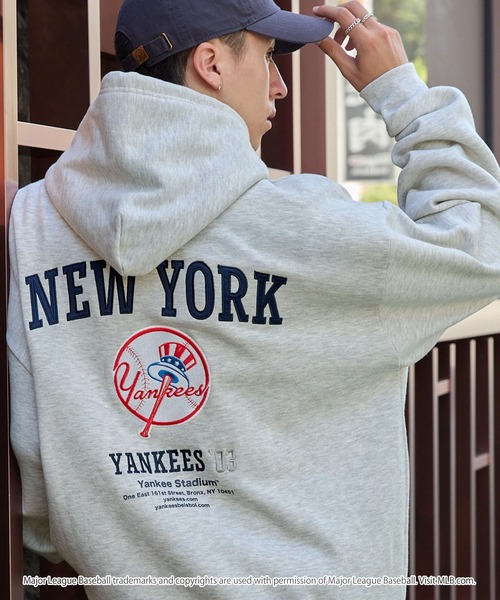 MLB/メジャーリーグベースボール 別注 ロゴ刺繍バックデザイン ビッグ 