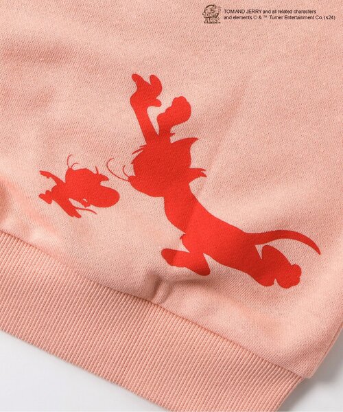 Tom＆Jerry（トムアンドジェリー）の「WEB限定トムとジェリーバラエティトレーナー（スウェット・キッズ・チャコール/イエロー/アイボリー/ブルー/ブラウン/ピンク・80/90/100/110/120/130/140）」の14枚目の写真