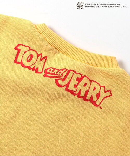 Tom＆Jerry（トムアンドジェリー）の「WEB限定トムとジェリーバラエティトレーナー（スウェット・キッズ・チャコール/イエロー/アイボリー/ブルー/ブラウン/ピンク・80/90/100/110/120/130/140）」の16枚目の写真