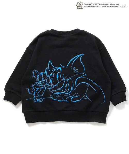 Tom＆Jerry（トムアンドジェリー）の「WEB限定トムとジェリーバラエティトレーナー（スウェット・キッズ・チャコール/イエロー/アイボリー/ブルー/ブラウン/ピンク・80/90/100/110/120/130/140）」の21枚目の写真