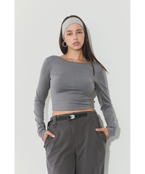 ALEXIA STAM バックアジャスター長袖トップス ALEXIA STAM（アリシアスタン）の「Wellness Back Adjuster Long