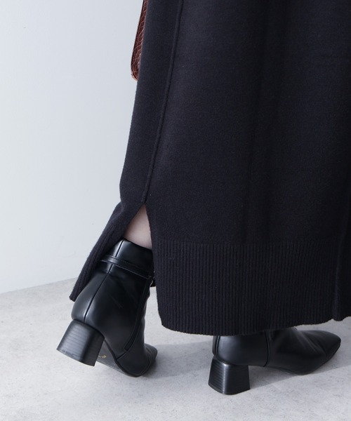 AMERICAN HOLIC（アメリカンホリック）の「バイパチバイカラーモックネックワンピース（ワンピース・レディース・ブラック/アイボリー/杢グレー・M/L）」の16枚目の写真