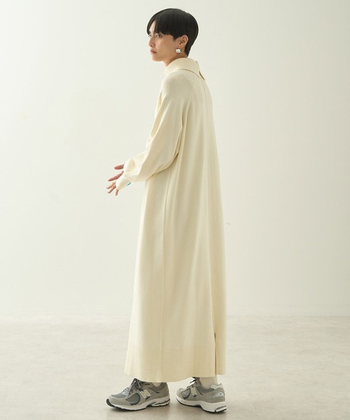 セール】バイパチバイカラーモックネックワンピース（ワンピース