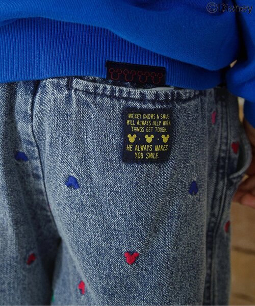 Disney（ディズニー）の「WEB限定 ディズニーキャラクター/総刺繍ワイドパンツ（その他パンツ・キッズ・ブラック/サックスブルー・90/100/110/120/80/130/140）」の6枚目の写真