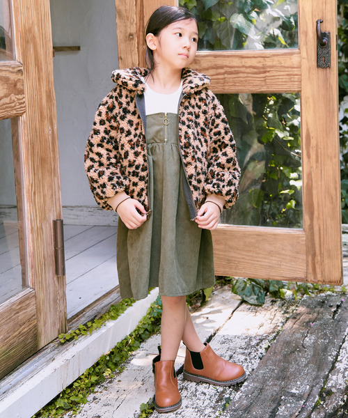 ikka（イッカ）の「リバーシブルボアブルゾン（110~160cm）（ブルゾン・キッズ・オリーブ/ダークグレー/ベージュ・S/M/L/XL/XS）」の10枚目の写真