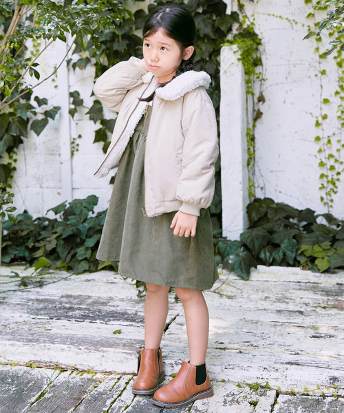 ikka（イッカ）の「リバーシブルボアブルゾン（110~160cm）（ブルゾン・キッズ・オリーブ/ダークグレー/ベージュ・S/M/L/XL/XS）」の14枚目の写真