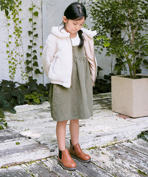 ikka（イッカ）の「リバーシブルボアブルゾン（110~160cm）（ブルゾン・キッズ・オリーブ/ダークグレー/ベージュ・S/M/L/XL/XS）」の16枚目の写真