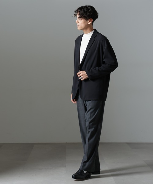 ナノユニバース　セットアップ　ネイビー　テーラードジャケット　テーパードパンツ NANO universe ジャケット テーラードジャケット 「N JACKET