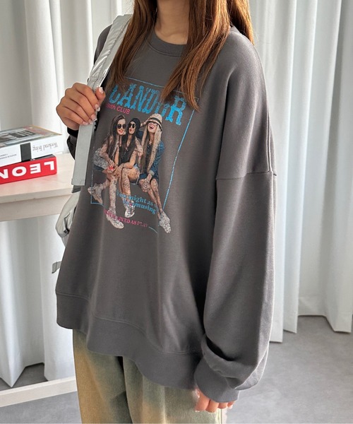 kutir(クティール)の「アソートデザインスウェットプルオーバー(スウェット・レディース・チャコール/オートミール/ダークグレー/ボルドー/ブルー/グレー・FREE)」の19枚目の写真