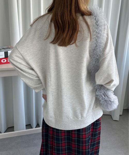 kutir(クティール)の「アソートデザインスウェットプルオーバー(スウェット・レディース・チャコール/オートミール/ダークグレー/ボルドー/ブルー/グレー・FREE)」の14枚目の写真