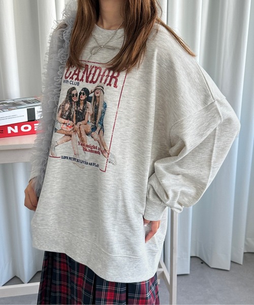 kutir(クティール)の「アソートデザインスウェットプルオーバー(スウェット・レディース・チャコール/オートミール/ダークグレー/ボルドー/ブルー/グレー・FREE)」の13枚目の写真