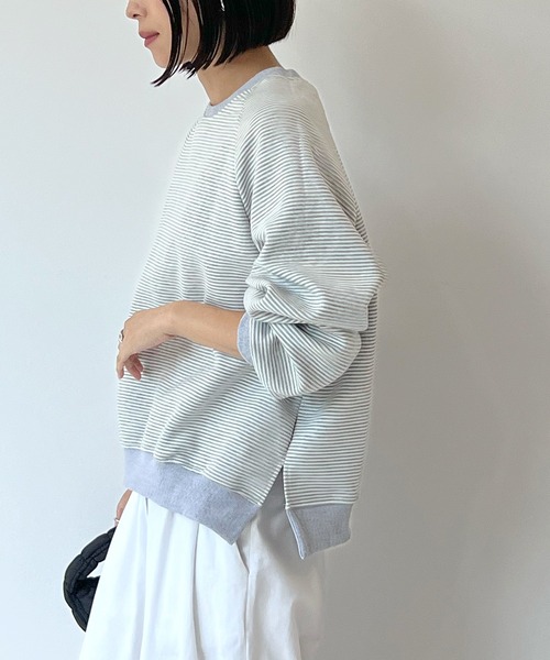 STELLA FISH(ステラフィッシュ)の「2wayリバーシブルロゴ配色ステッチスウェット(スウェット・レディース・ピンク/ブラック/グレー・FREE)」の9枚目の写真