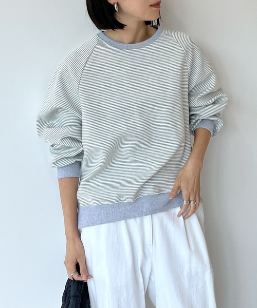 STELLA FISH(ステラフィッシュ)の「2wayリバーシブルロゴ配色ステッチスウェット(スウェット・レディース・ピンク/ブラック/グレー・FREE)」の8枚目の写真