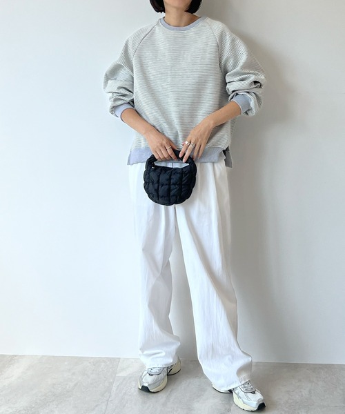 STELLA FISH(ステラフィッシュ)の「2wayリバーシブルロゴ配色ステッチスウェット(スウェット・レディース・ピンク/ブラック/グレー・FREE)」の13枚目の写真