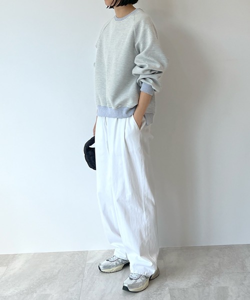 STELLA FISH(ステラフィッシュ)の「2wayリバーシブルロゴ配色ステッチスウェット(スウェット・レディース・ピンク/ブラック/グレー・FREE)」の14枚目の写真