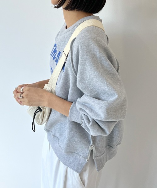 STELLA FISH(ステラフィッシュ)の「2wayリバーシブルロゴ配色ステッチスウェット(スウェット・レディース・ピンク/ブラック/グレー・FREE)」の4枚目の写真