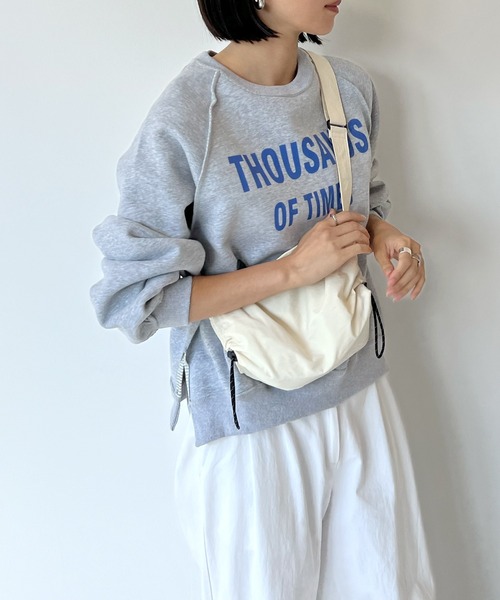 STELLA FISH(ステラフィッシュ)の「2wayリバーシブルロゴ配色ステッチスウェット(スウェット・レディース・ピンク/ブラック/グレー・FREE)」の5枚目の写真