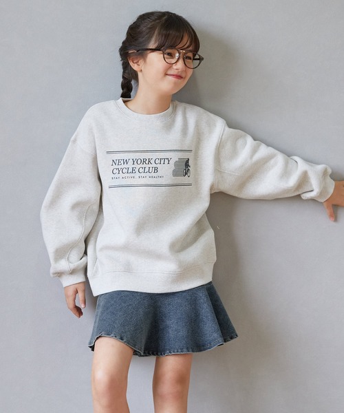 coca(coca)(コカ)の「キッズ 裾フリル切替デニムスカート(デニムスカート・キッズ・ブラック/ブルー・150/120/140/130)」の8枚目の写真