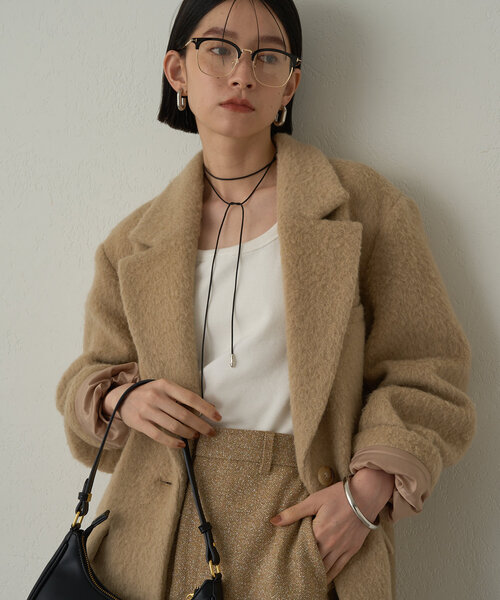 LOUNGEDRESS（ラウンジドレス）の「【GALENA/ガレナ】ボストンメガネ（メガネ・レディース・ゴールド・FREE）」の3枚目の写真