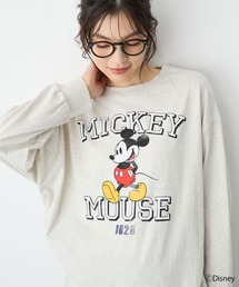 【anyfee】《Disney/ディズニー》ミッキーマウスオールドグラフィックプリントTシャツ