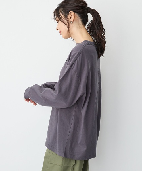 Disney(ディズニー)の「【anyfee】《Disney/ディズニー》ミッキーマウスオールドグラフィックプリントTシャツ(Tシャツ/カットソー・レディース・アイボリー/チャコール・M-L/LL~3L/4L~5L)」の10枚目の写真