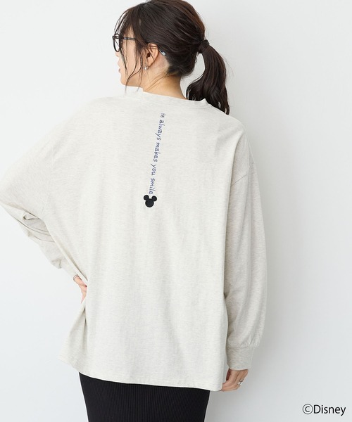 Disney(ディズニー)の「【anyfee】《Disney/ディズニー》ミッキーマウスオールドグラフィックプリントTシャツ(Tシャツ/カットソー・レディース・アイボリー/チャコール・M-L/LL~3L/4L~5L)」の20枚目の写真
