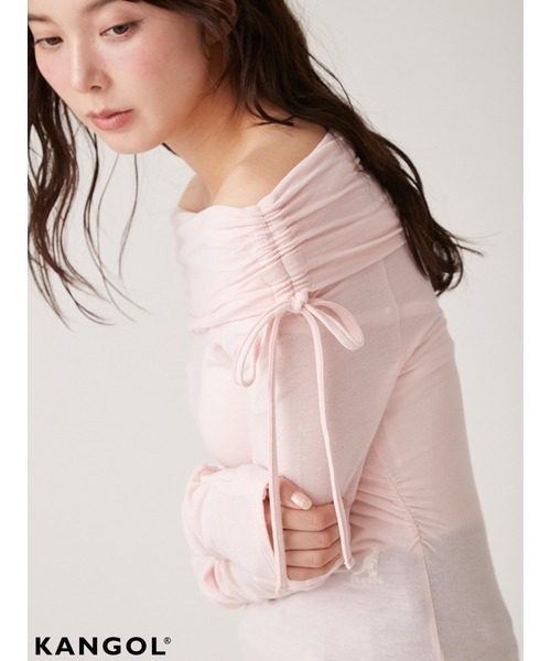 【LILY BROWN×KANGOL】オフショルダートップス LILY BROWN｜【山本舞香さん着用】【LILY BROWN×KANGOL】オフ