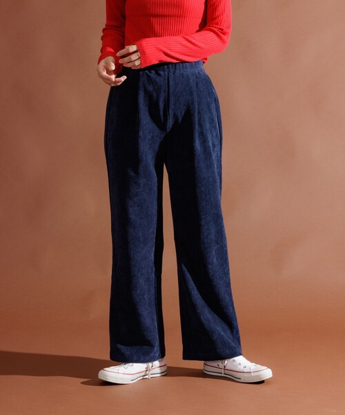 FREAK'S STORE（フリークスストア）の「フラットコーデュロイパンツ/イージーパンツ（その他パンツ・レディース・グレー/ベージュ/ネイビー/ワイン・SMALL/MEDIUM）」の14枚目の写真